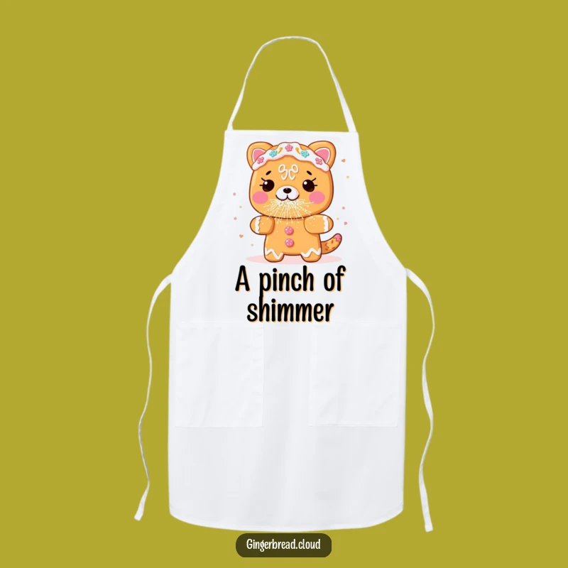 Funny Gingerbread Glitter Sneeze Apron - Hilarious Kitchen Fun Gift