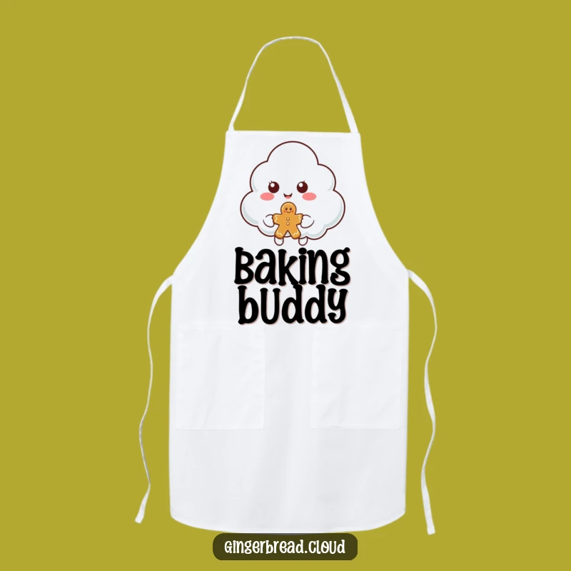 Funny Cloud Gingerbread Apron: Sharing Kitchen Wear, Perfect Humorous Gift