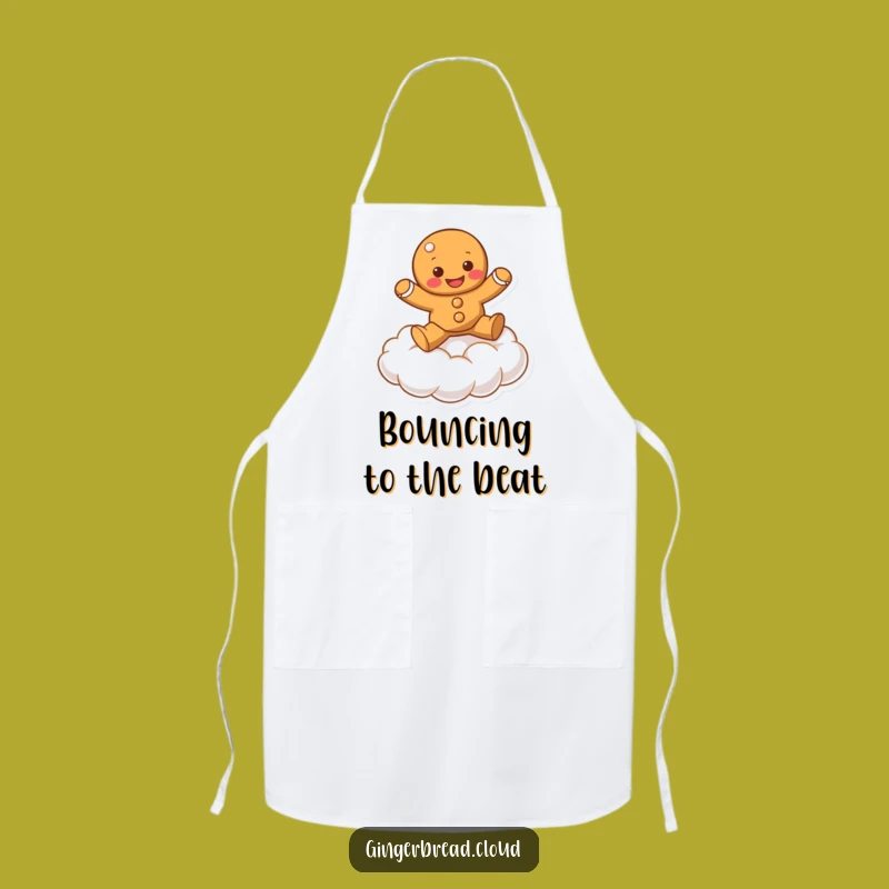 Funny Bouncing Gingerbread Apron - Chef's Energetic Kitchenware!