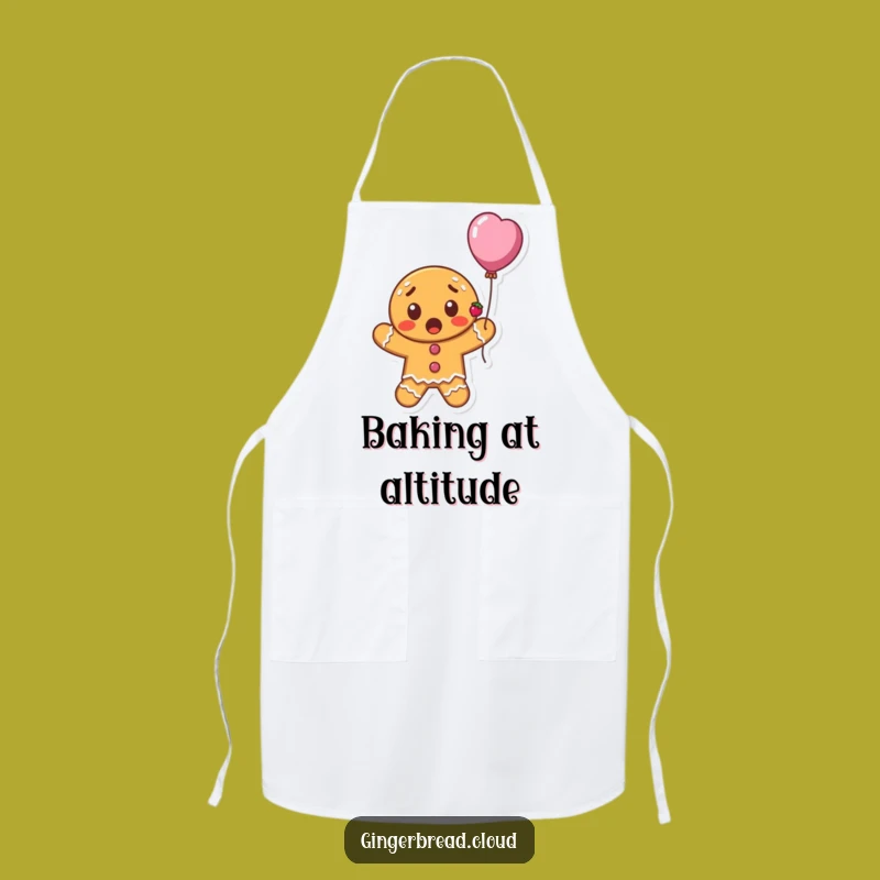 Funny Gingerbread Balloon Apron - Cook with Cheerful Whimsy Gift