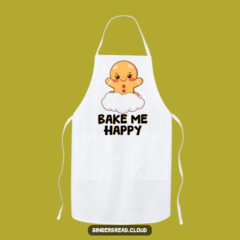 Funny Gingerbread Cookie Apron - Kitchen Cartoon Fun, Chef's Holiday Gift