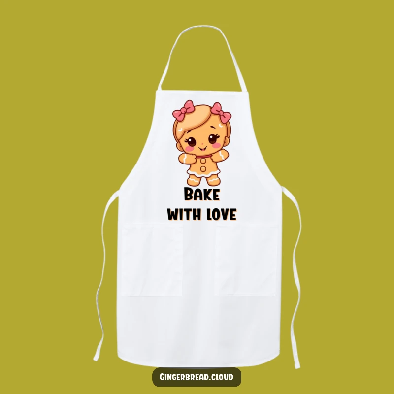 Funny Gingerbread Girl Hug Apron - Cook with Sweet Affection
