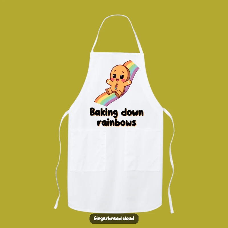 Funny Gingerbread Kitchen Apron - Whimsical Holiday Cookware Gift