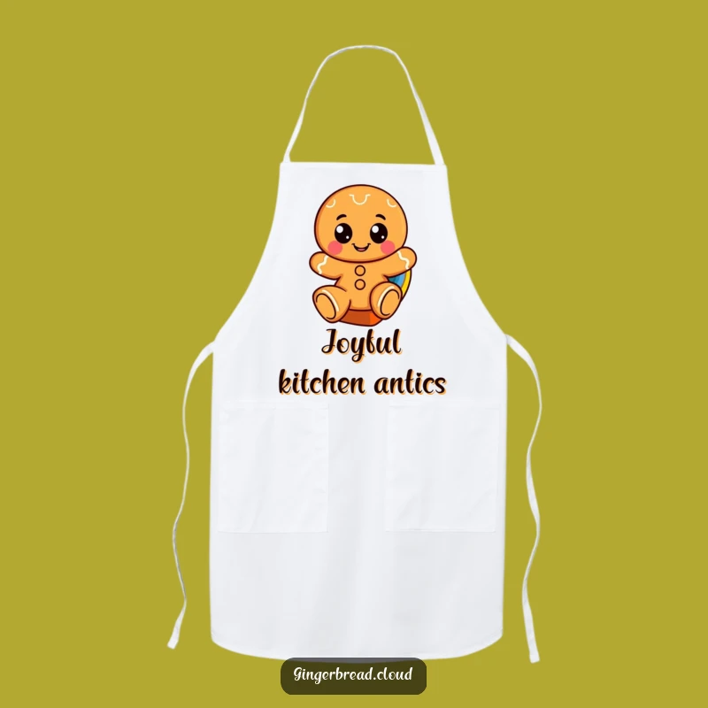 Funny Gingerbread Rainbow Apron: Colorful Creations, Fun Humorous Gift