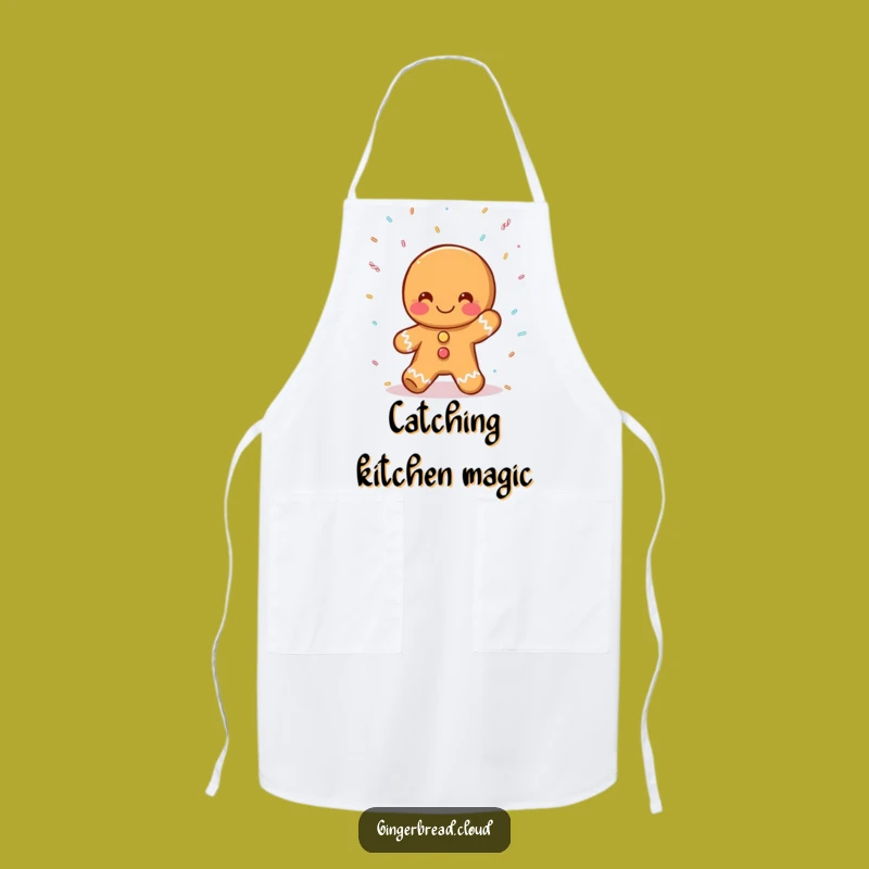 Funny Gingerbread Sprinkle Catcher Apron - Sweet Kitchen Fun Gift