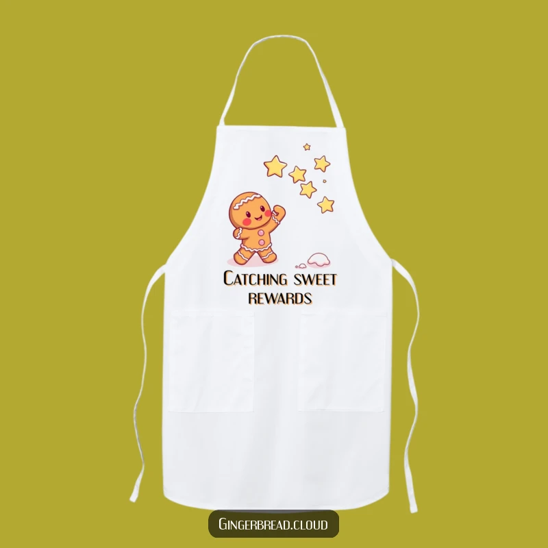 Funny Gingerbread Star Catcher Apron - Cook Up Sweet Success Gift
