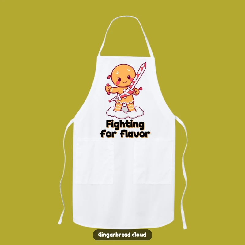 Funny Gingerbread Warrior Apron: Ready for Battle, Essential Humorous Gift