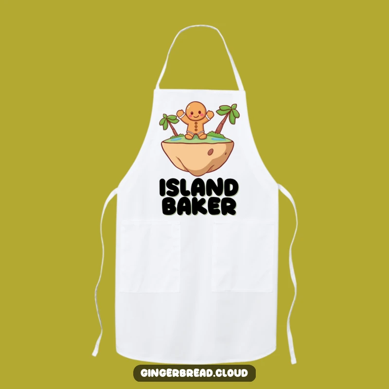 Funny Baker Gingerbread Apron: Whimsical Character Kitchen Accessory Gift