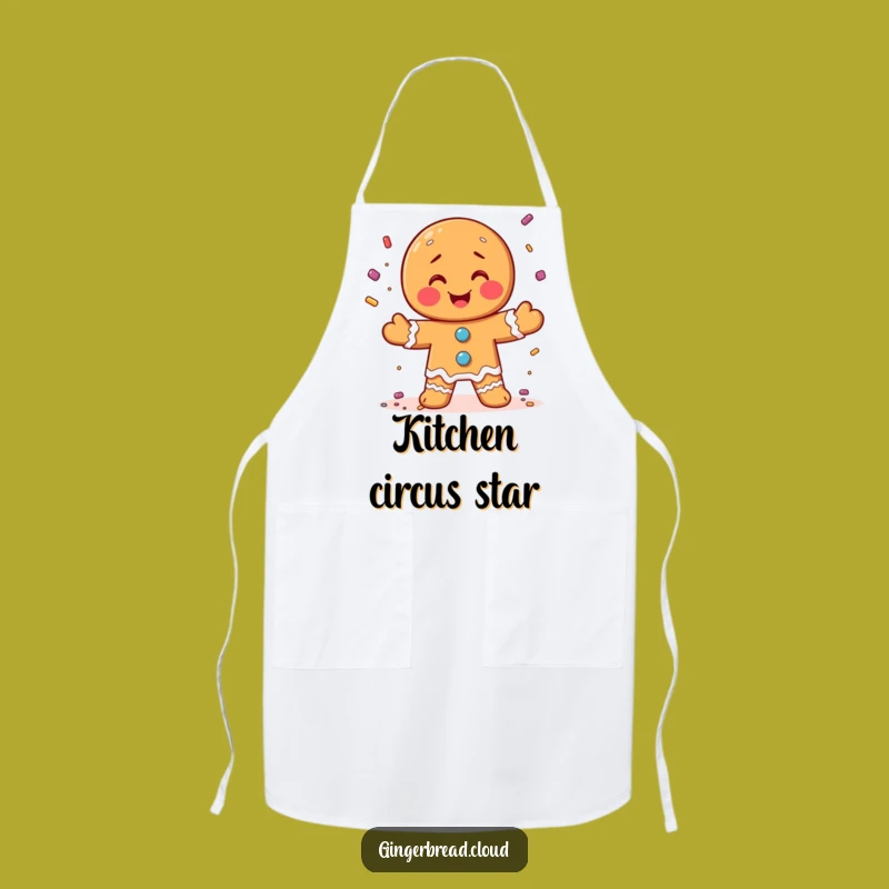 Funny Gingerbread Juggler Candy Sprinkles Apron - Kitchen Fun!