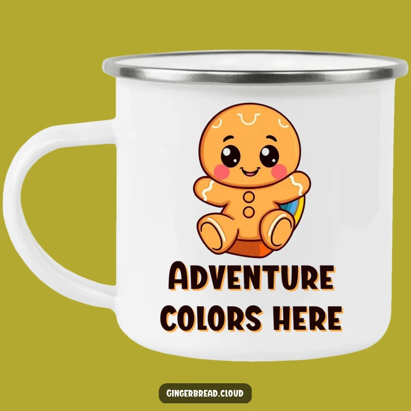Funny Gingerbread Rainbow Mug: Outdoor Joy, Cheerful Humorous Gift