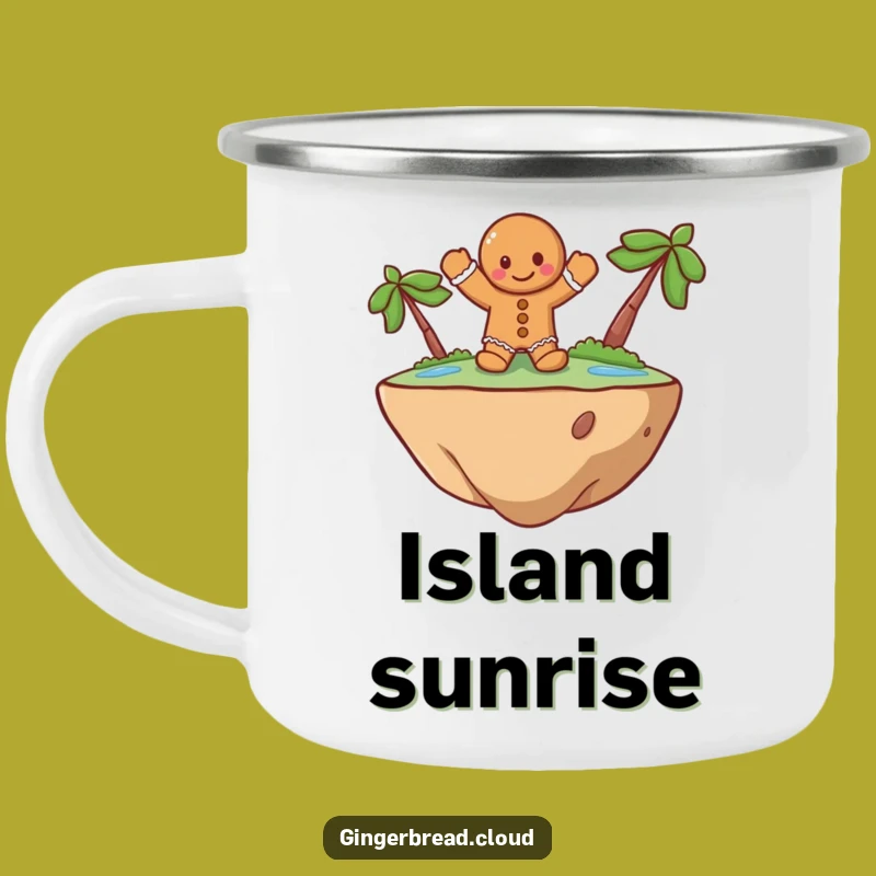 Funny Explorer Gingerbread Camping Mug: Rugged & Whimsical Adventure Cup Gift