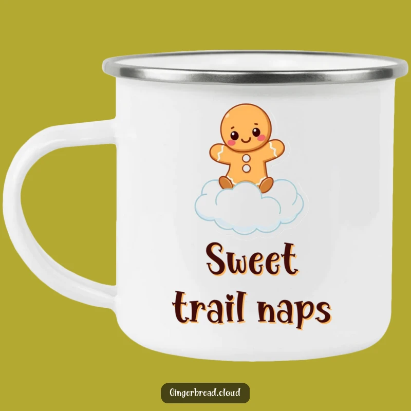 Adventure Funny Gingerbread Balance Camping Mug: Toast to High Spirits Outdoors