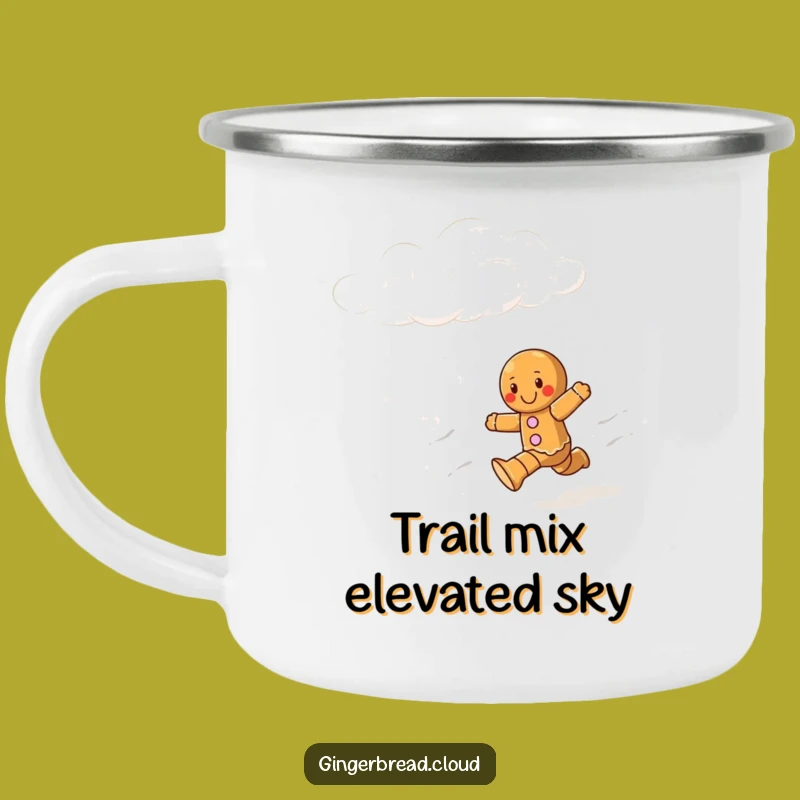 Funny Gingerbread Runner Camping Mug: Adventure Fuel For Your Sky-High Journey, Outdoor Gift