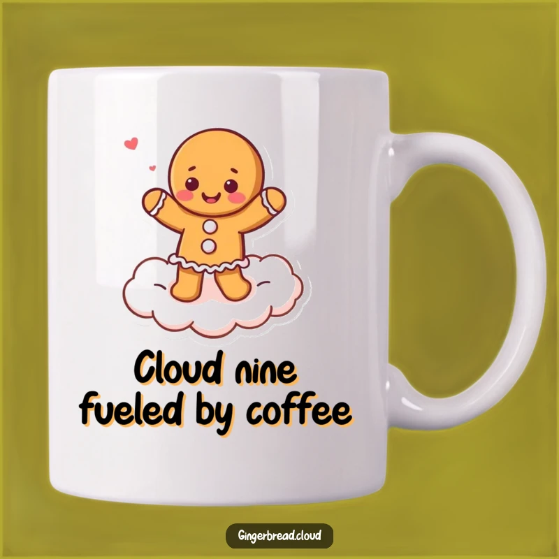 Funny Dancing Gingerbread Mug - Cloud Nine Joyful Sips Gift