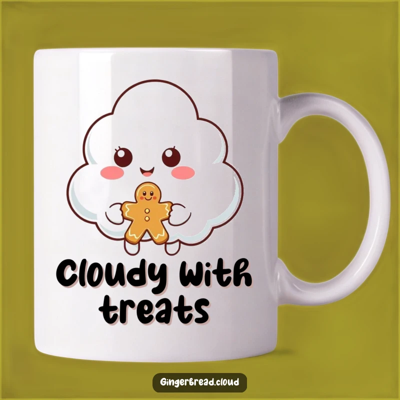 Funny Cloud Gingerbread Mug: Generous Cloud Gift for Sweet Moments