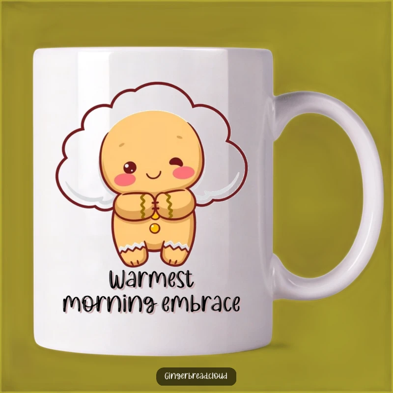 Funny Gingerbread Cloud Mug: Warm Hug, Comforting Embrace Perfect Gift
