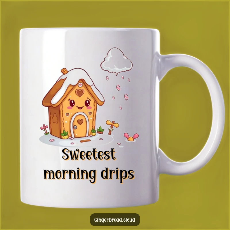 Funny Gingerbread House Mug: Sweet Candy Rain Fun, Perfect Humorous Gift