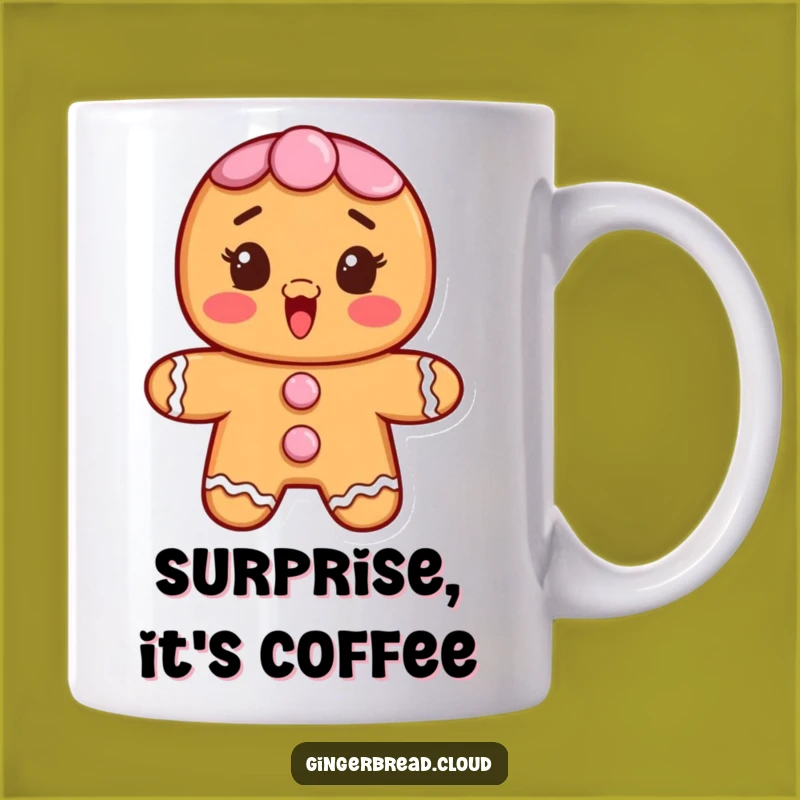 Funny Gingerbread Surprise Mug - Hilarious Holiday Gift for Bakers