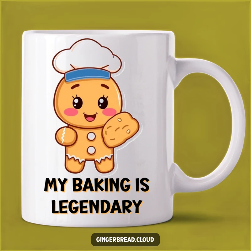 Funny Chef Gingerbread Cookie Mug - Perfect Gift for Bakers and Cookie Lovers