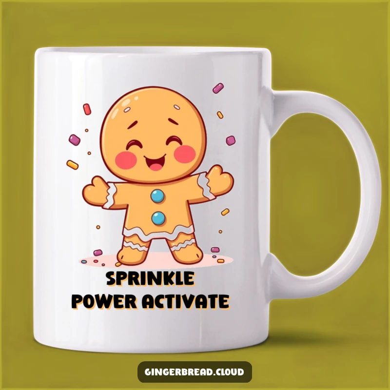 Funny Gingerbread Juggler Candy Sprinkles Mug - Sweet Treat Gift