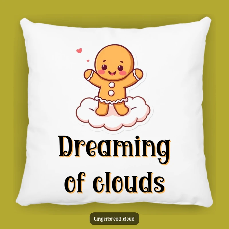 Funny Gingerbread Dancer Pillow - Cozy Cloud Comfort Gift