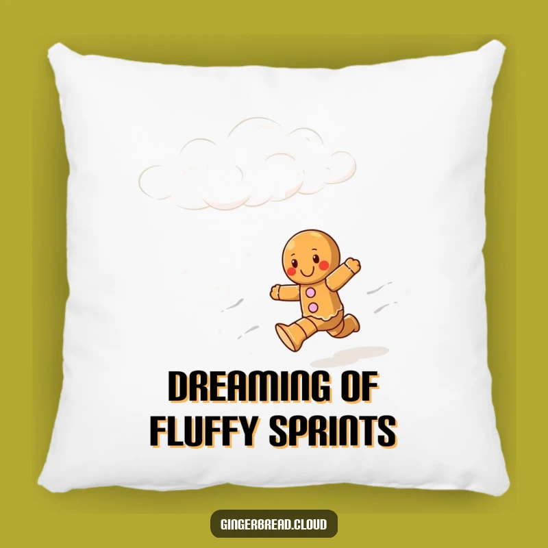 Funny Gingerbread Runner Pillow: Comfy & Chucklesome Cloud Napping Accessory, Cute Gift