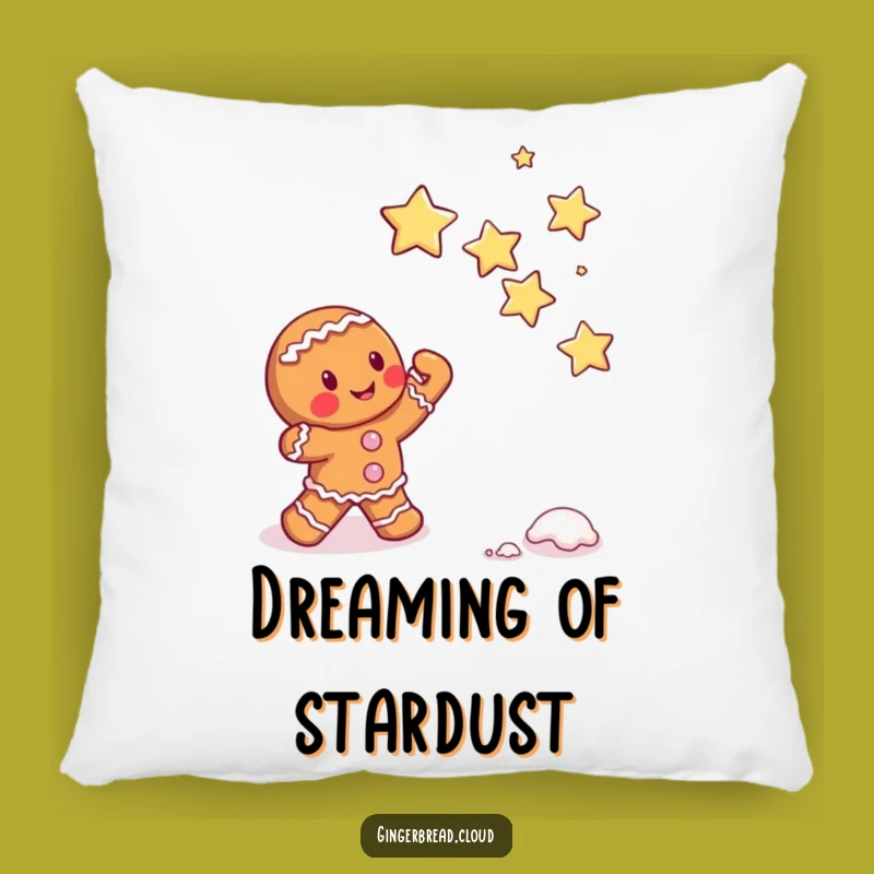 Funny Gingerbread Star Catcher Pillow - Cozy Dreams with Sweet Humor Gift