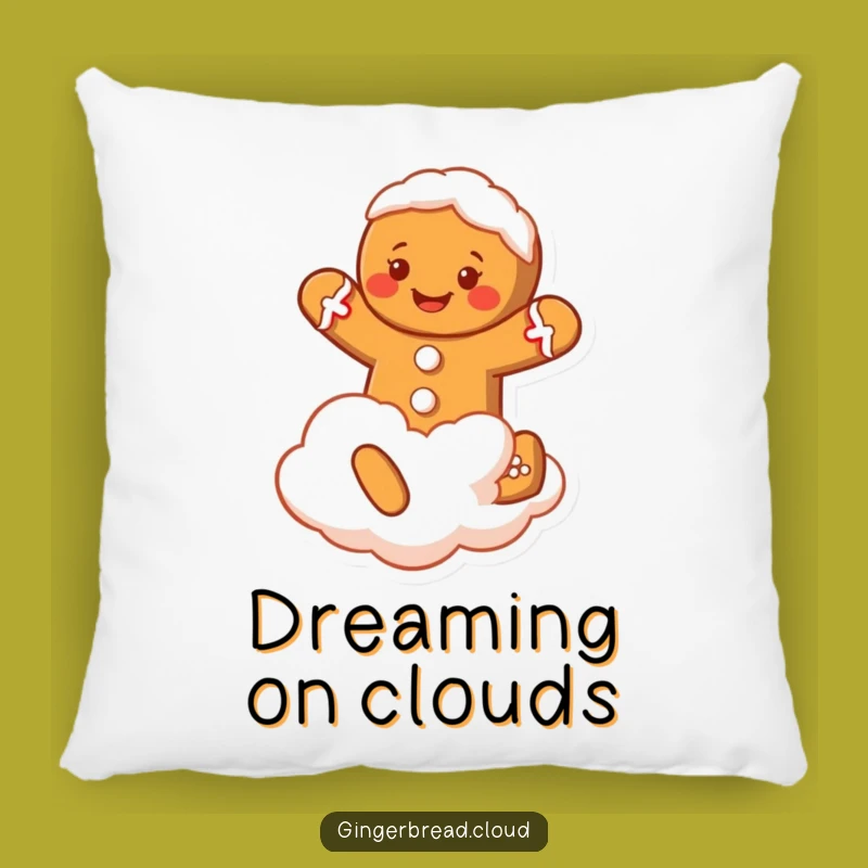Funny Gingerbread Man Pillow: Cozy Cloud Jumper, a Soft Funny Gift