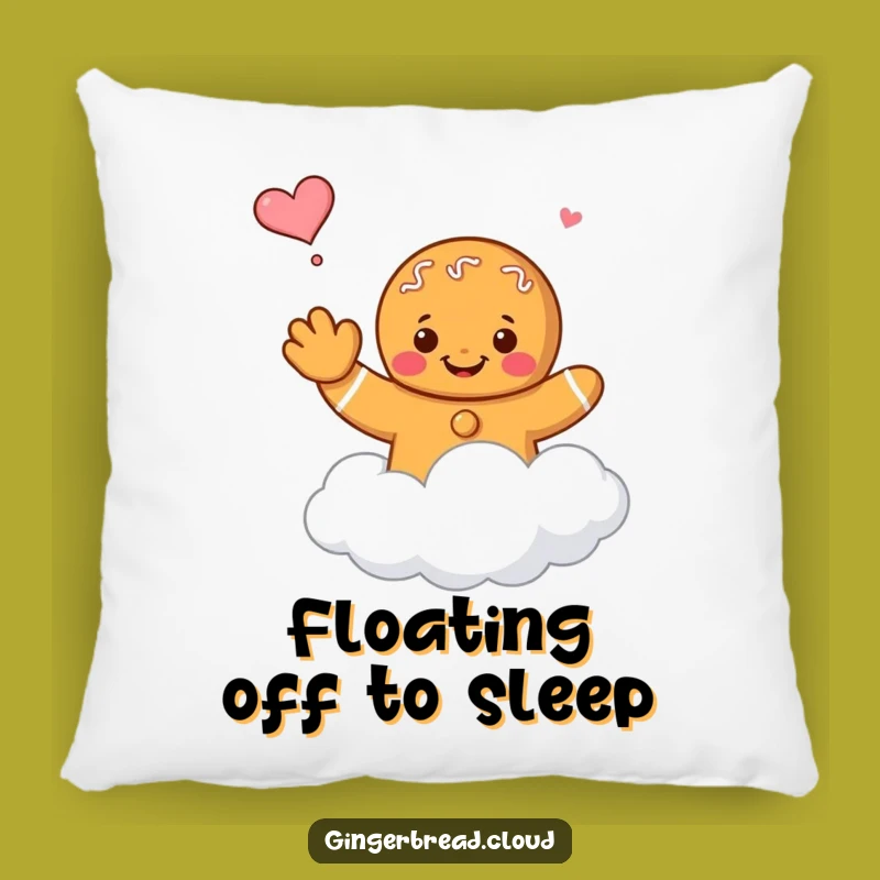 Funny Floating Gingerbread Pillow - Farewell Character Cushion!