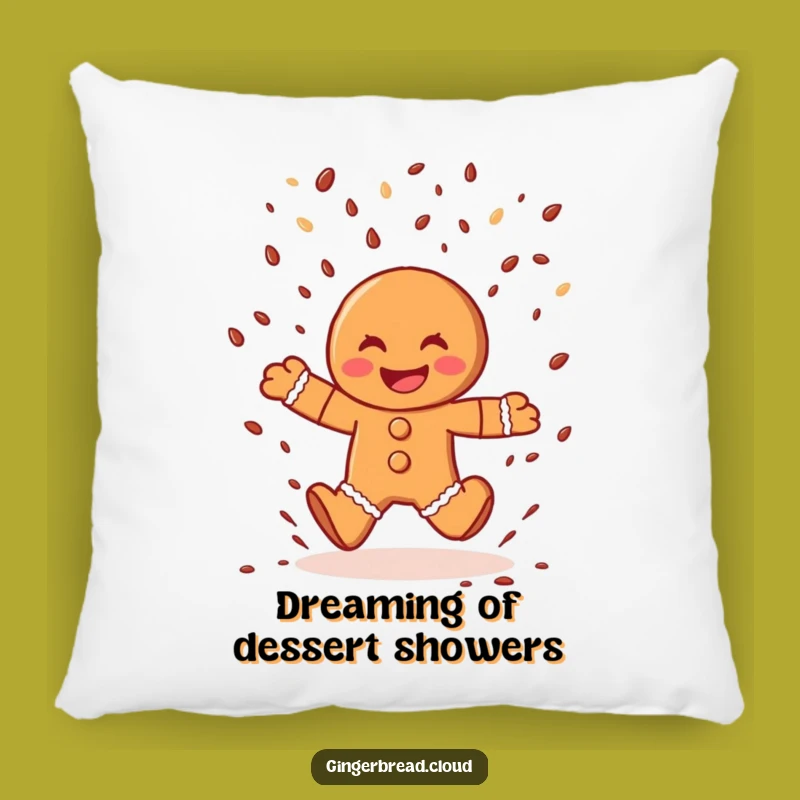 Funny Gingerbread Man Pillow: Cozy Comfort with a Joyful Sprinkle Leap Gift