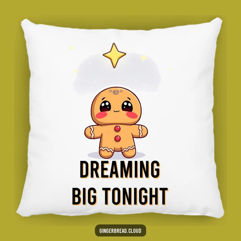 Funny Starry Sky Gingerbread Pillow - Dreamy Character Cushion!