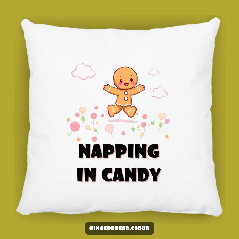 Funny Gingerbread Candy Cloud Pillow - Cozy Comfort with Sweet Playfulness Gift