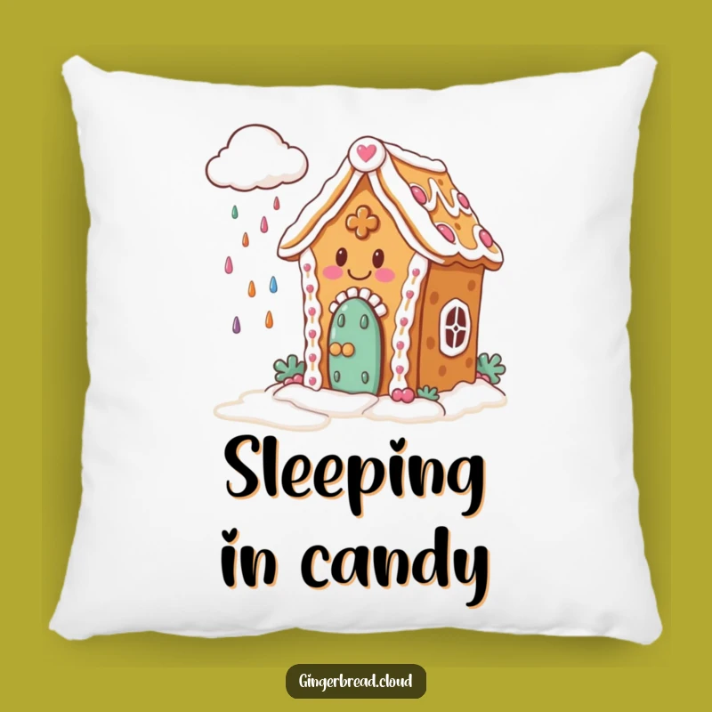Funny Gingerbread Pillow: Soft & Sweet Candy Rain - Cozy Funny Gift!