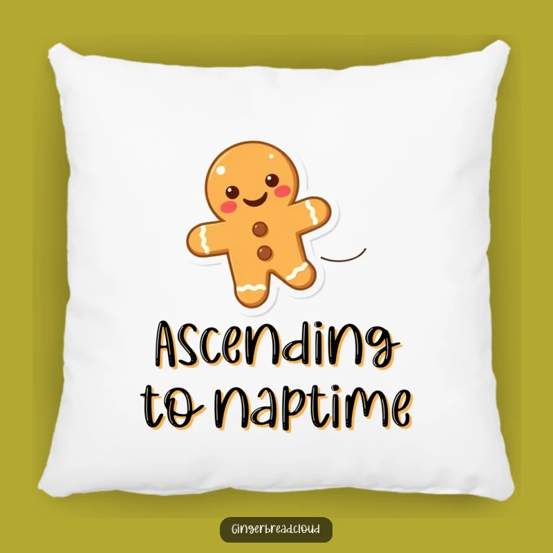 Soft Funny Uplifting Gingerbread Cookie Pillow - Comfort and Happy Dreams