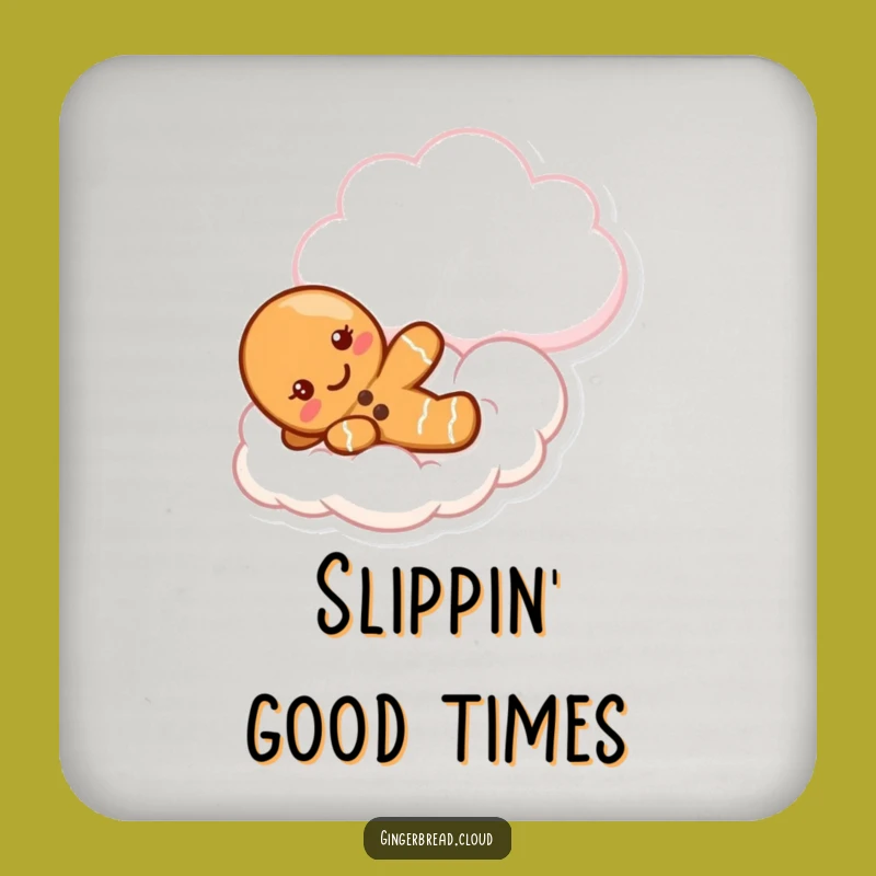 Funny Gingerbread Cloud Coasters: Protect Surfaces with Sweet Charm