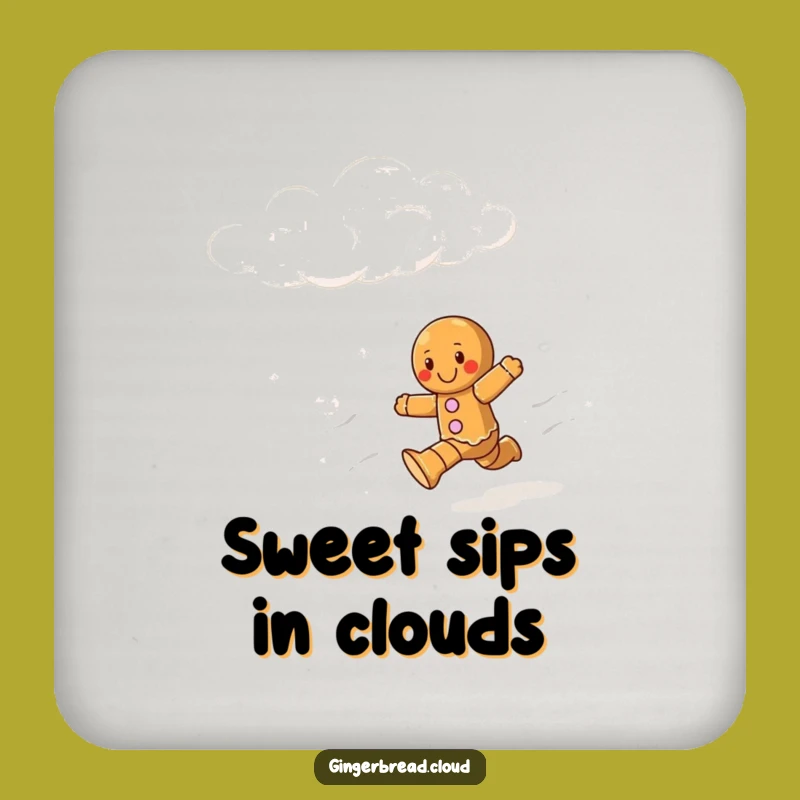 Funny Gingerbread Runner Coaster: Protect Surfaces With A Sky-High Laugh, Novelty Gift