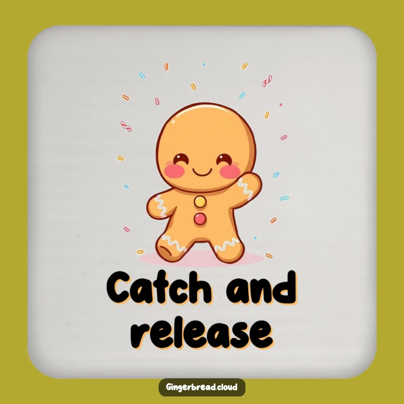 Funny Gingerbread Sprinkle Coaster Set - Sweet Table Protection Gift