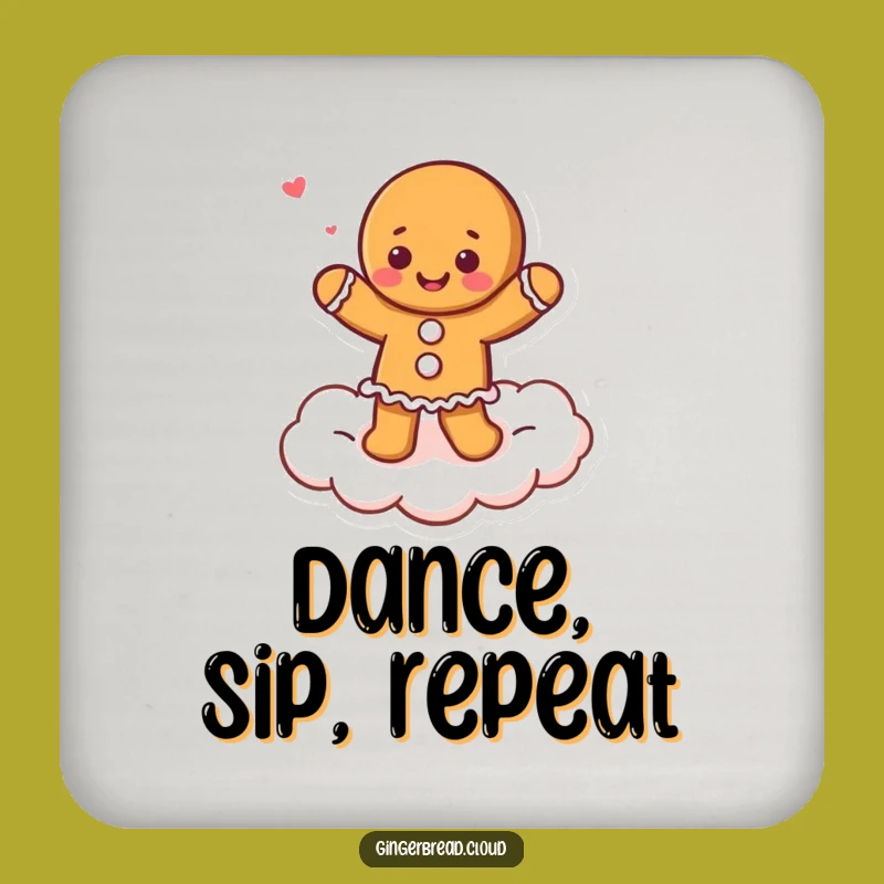 Funny Table Protector Gingerbread Dancer Coaster - Protect Surfaces Gift