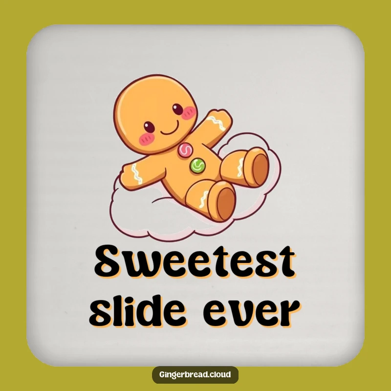 Funny Gingerbread Slide Coaster - Protect Surfaces with Playful Fun