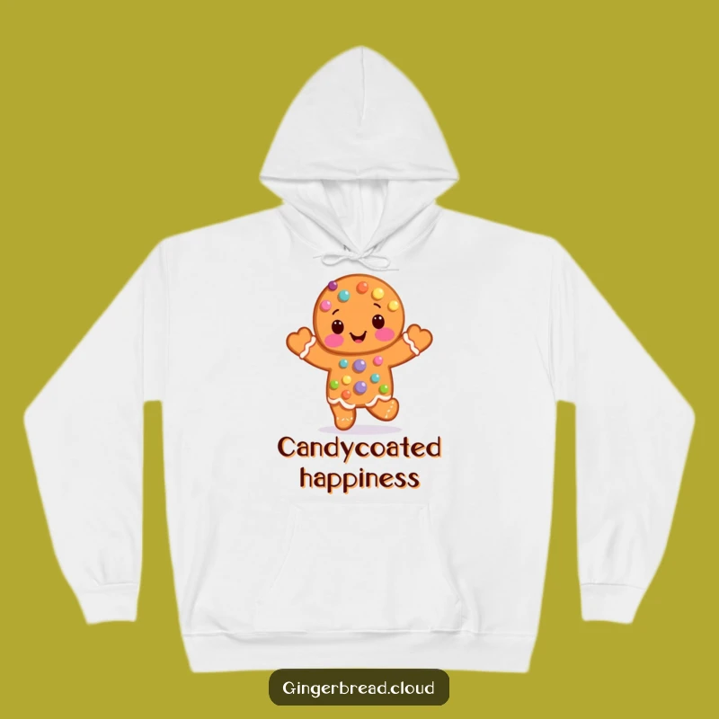 Funny Candy Gingerbread Man Hop Hoodie: Cozy Up with Sweet Vibes!