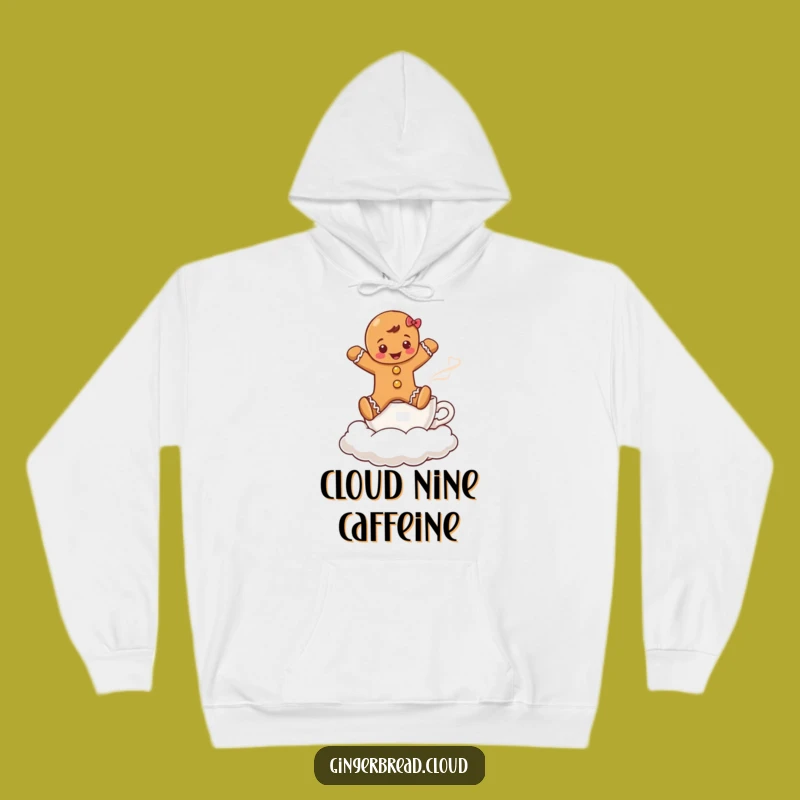Funny Gingerbread Coffee Cloud Hoodie: Cozy Up with This Whimsical Design
