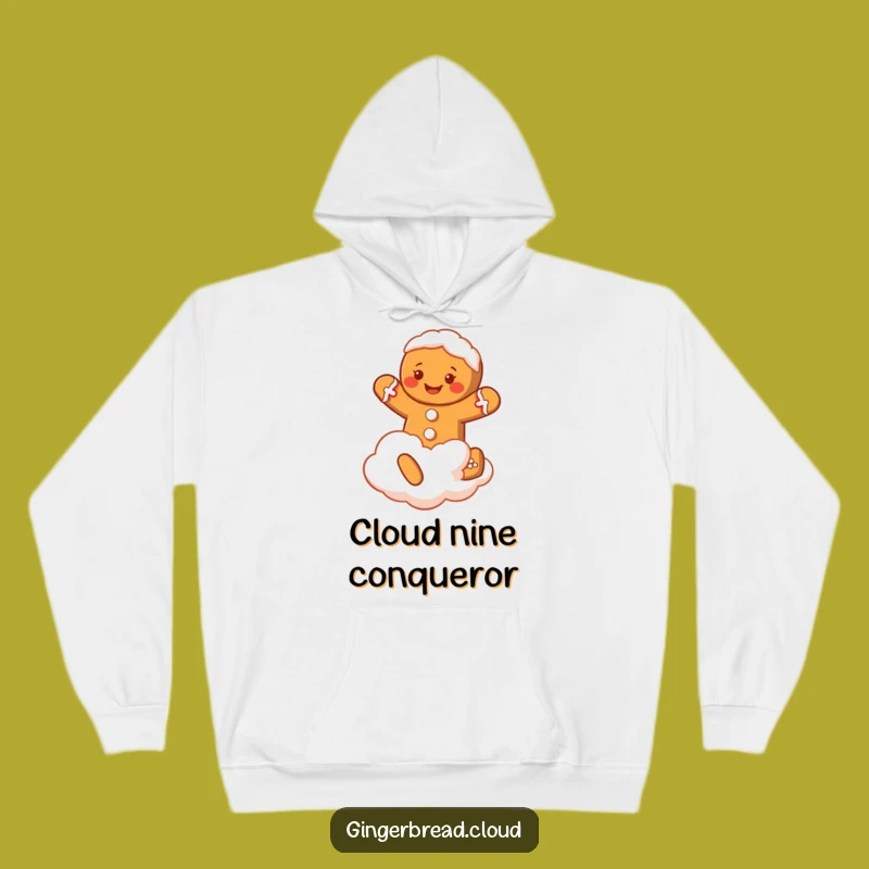 Funny Gingerbread Man Hoodie: Cozy Cloud Jumper, a Warm Funny Gift