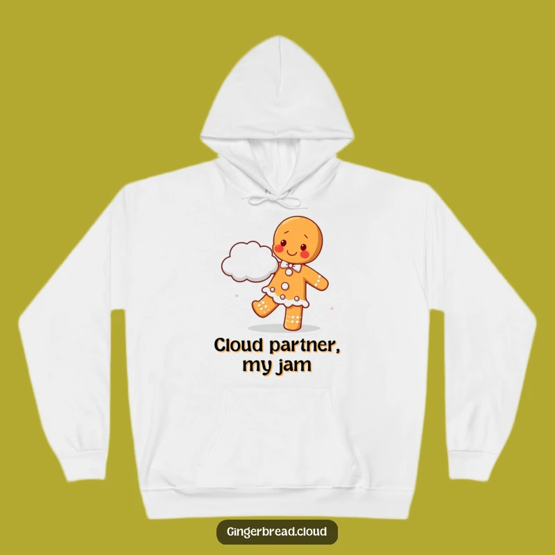 Happy Gingerbread Dancing Hoodie: Cozy Cloud Partner Cookie Sweatshirt - Great Gift