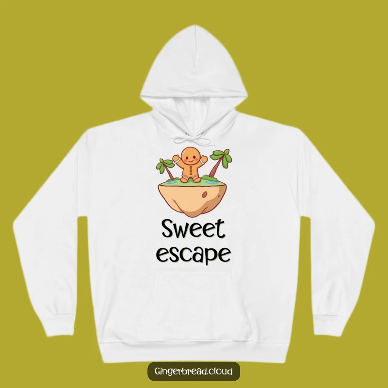 Cozy Funny Gingerbread Island Hoodie: Warm & Whimsical Adventure Comfort Gift