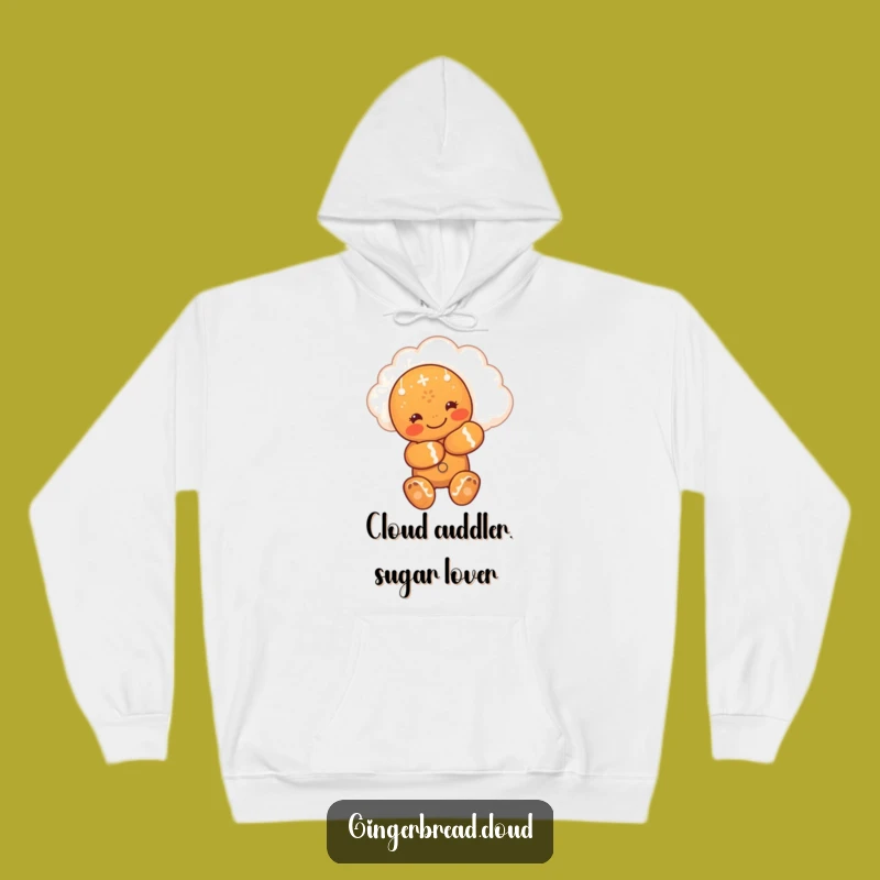 Cozy Funny Hugging Gingerbread Man Hoodie - Warm Hugs and Happy Vibes