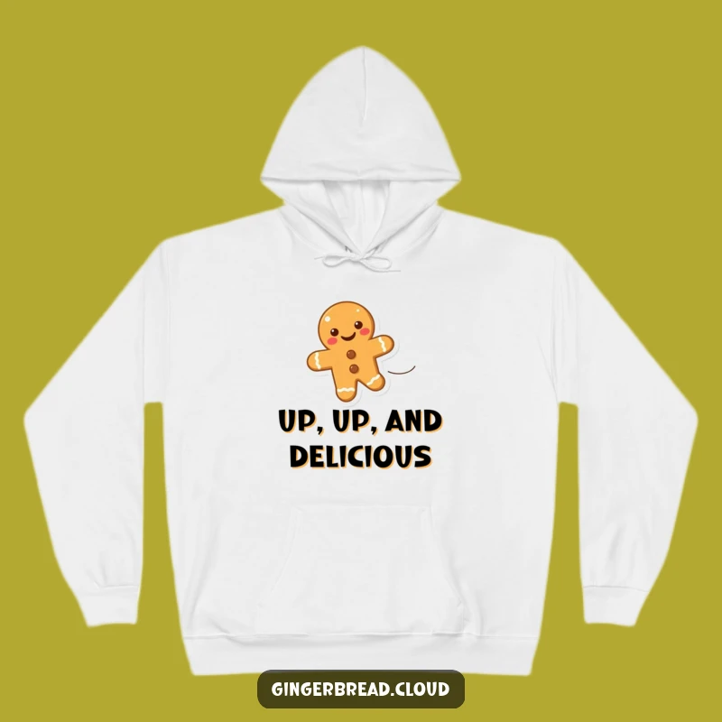 Cozy Funny Uplifting Gingerbread Cookie Hoodie - Warmth and Happy Breezes