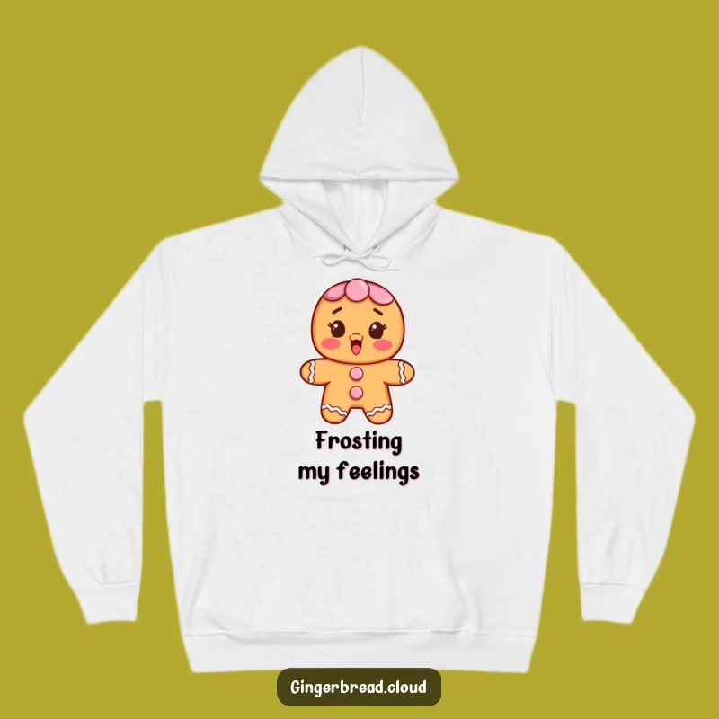 Funny Gingerbread Surprise Hoodie - Cozy Comfort with Holiday Cheer