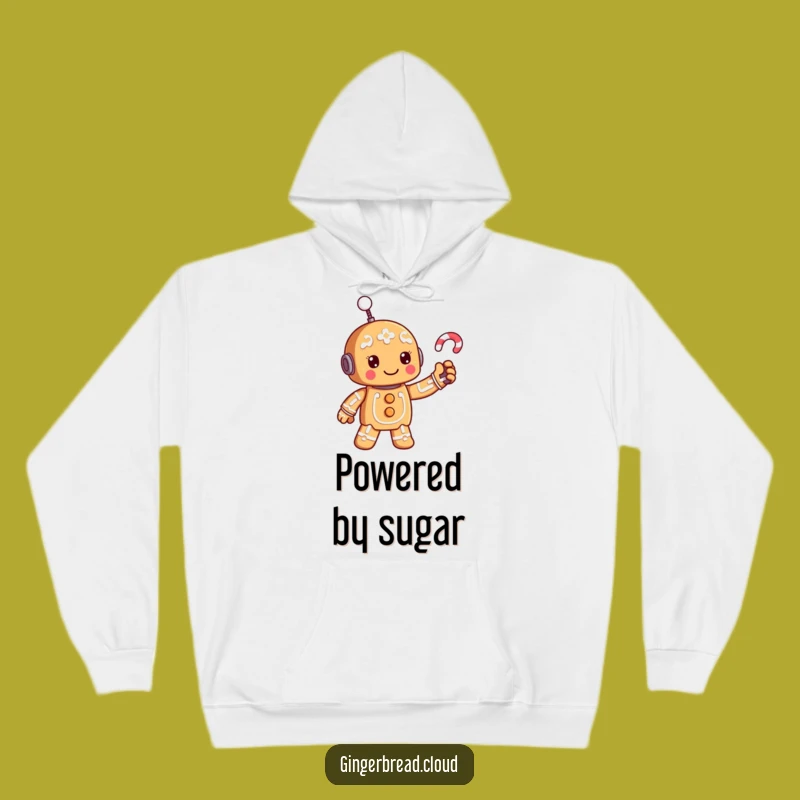 Funny Cozy Gingerbread Robot Hoodie - Warmth and Whimsy Gift
