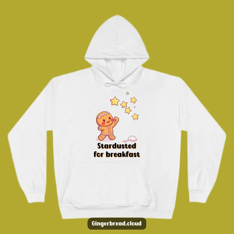 Funny Cozy Gingerbread Star Catcher Hoodie - Dream Big in Comfort Gift
