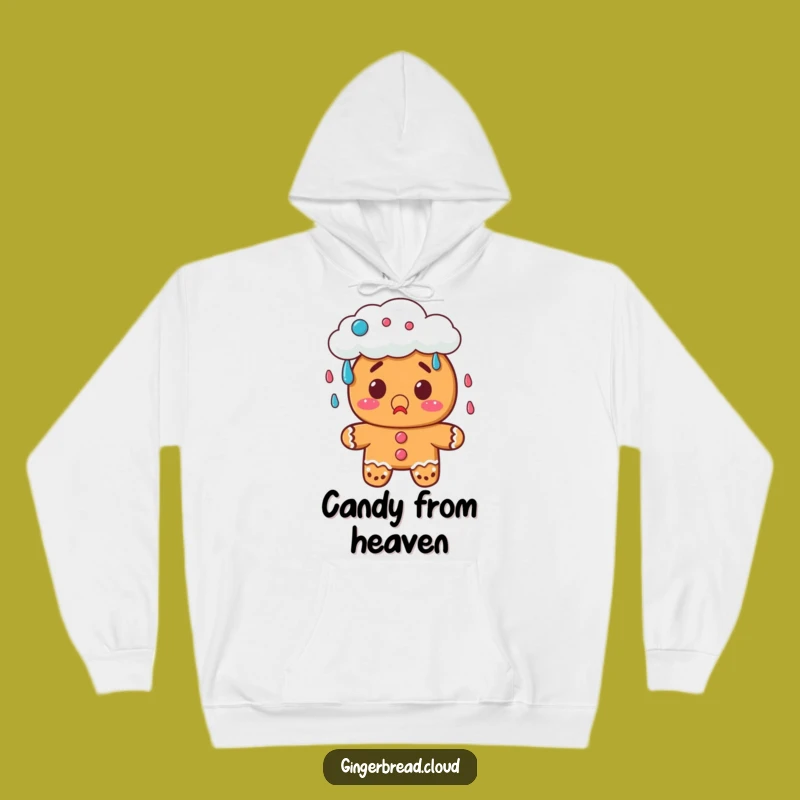 Funny Gingerbread Candy Cloud Hoodie: Cozy & Sweetly Surprising Gift